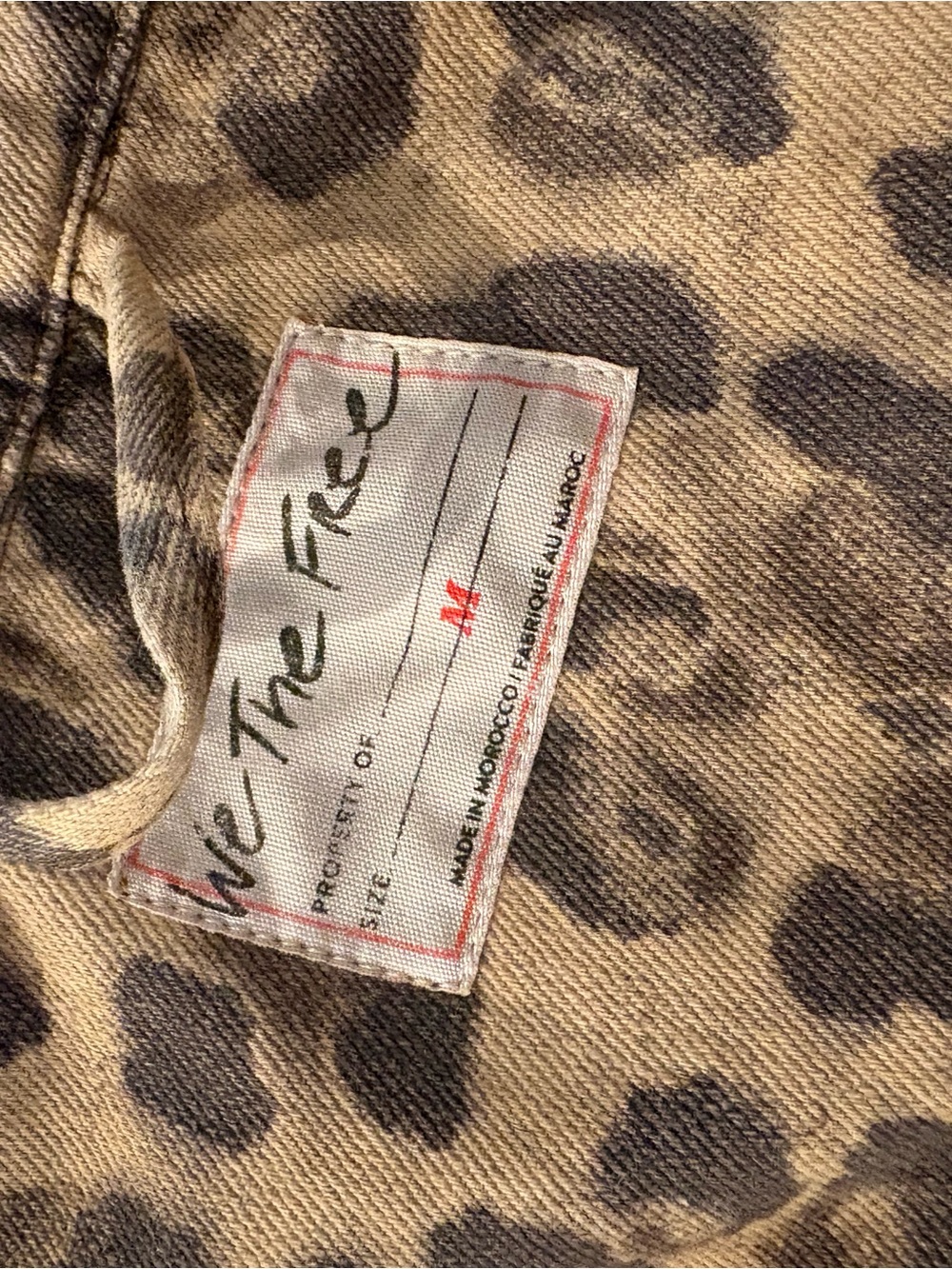 We The Free | Opal Swing Printed Denim Jacket - Leopard - Picture 4 of 4